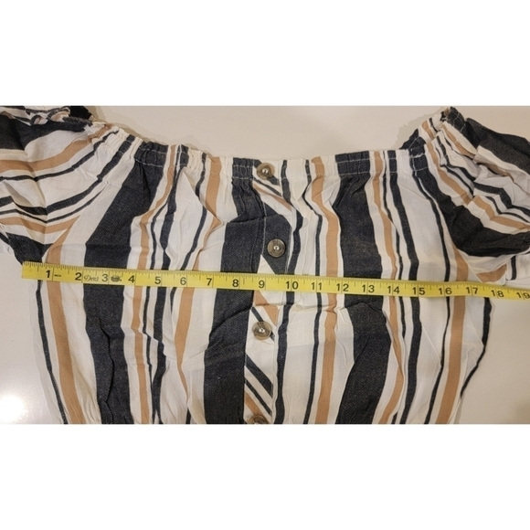 Women's striped romper - Picture 4 of 4